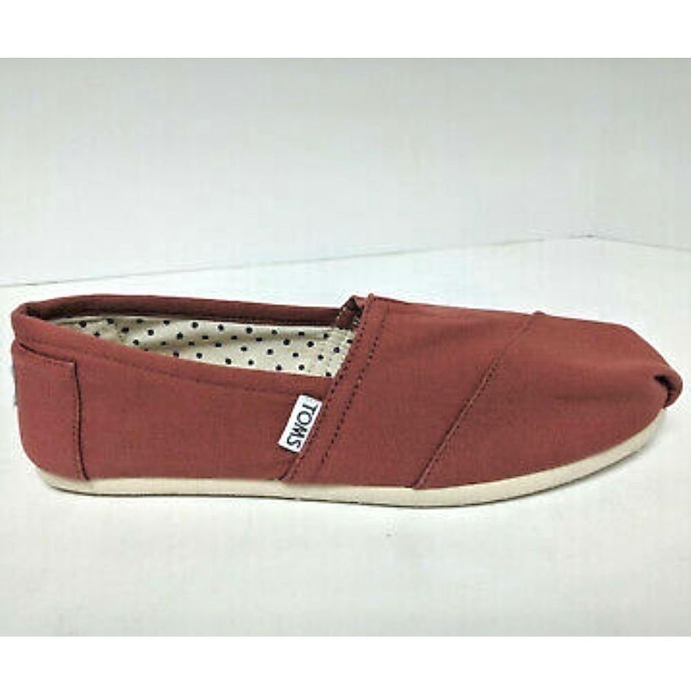 TOMS Women Classics Natural Light maroon Canvas Original size 9